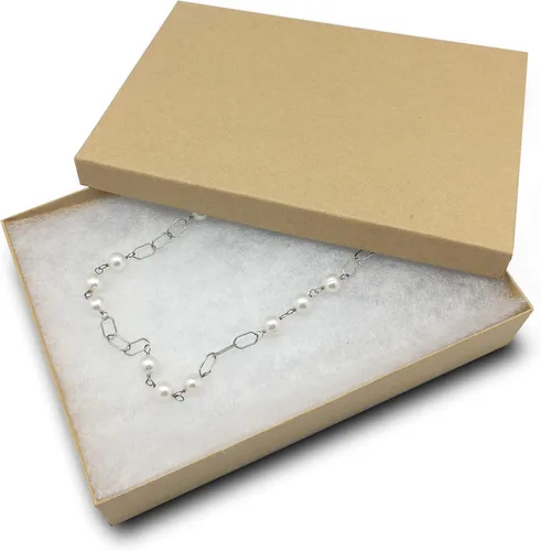 Miniatura 9 de TheDisplayGuys - Paquete de 100 cajas de cartón rellenas de algodón #21 para joyas, caja de regalo, color marrón kraft (2.6 x 1.6 x 1.0 pulgadas)