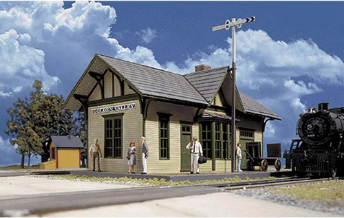 Miniatura 3 de Walthers Cornerstone Tren de depósito estilo misión ladrillo