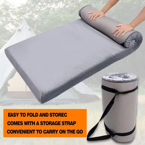 Miniatura 5 de El colchón de camping de esponja de memoria Bzvystux es adecuado para colchonetas impermeables para adultos, colchones de piso enrollables
