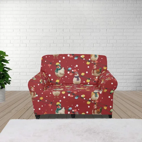 Miniatura 115 de Horeset Fundas elásticas para sofá con diseño de flores otoñales, lavables para sofá de 2 cojines, funda protectora para mascotas y perros