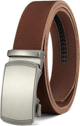Miniatura 24 de CHAOREN Cinturón para hombre de cuero con trinquete - Ajuste personalizable, estilo sin esfuerzo (35 mm)