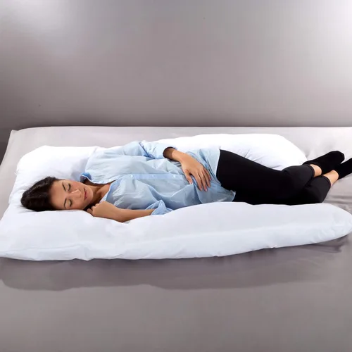 Miniatura 3 de Lavish Home - Almohada de cuerpo completo, almohada 7 en 1 con funda extraíble, cómoda forma de U para apoyo, dormir, descansar, estudiar y más