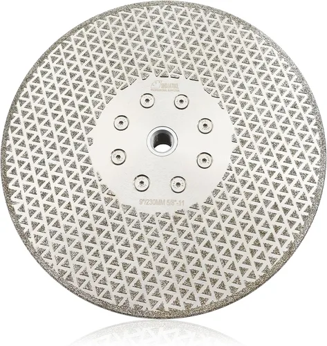 Miniatura 13 de SHDIATOOL Disco abrasivo de diamante de 4 pulgadas para muela de corte de diamante recubierta de un solo lado de mármol de granito con eje de 5/8