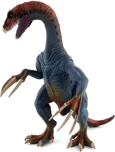 Therizinosaurus - Figura de acción de dinosaurio Therizinosaurus, figura de plástico realista con mandíbula móvil y garras articulables, regalo