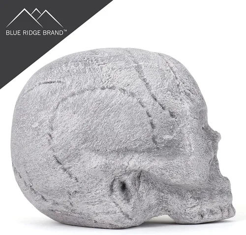 Miniatura 4 de Troncos de fuego de calavera de cerámica – Calaveras para hogueras – Troncos de calavera de cerámica – Cabeza de esqueleto/decoración de calavera