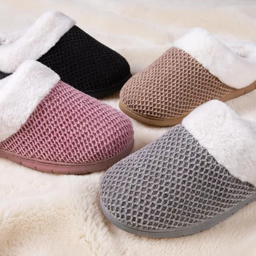 Miniatura 6 de EverFoams Pantuflas acogedoras de felpilla de espuma viscoelástica para dormitorio