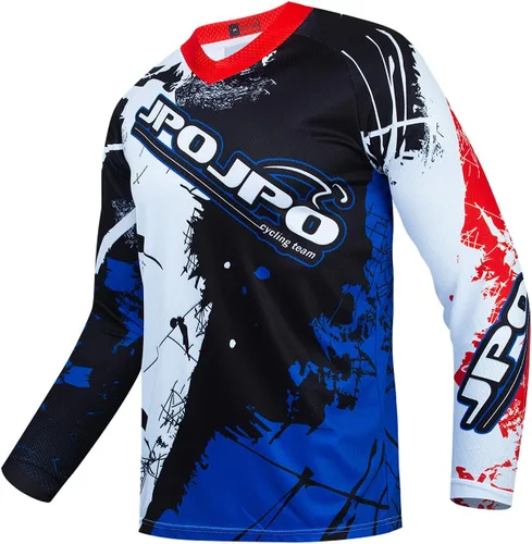Hotlion Camiseta de motocross para hombre, camiseta de motocross, camiseta de ciclismo de manga larga