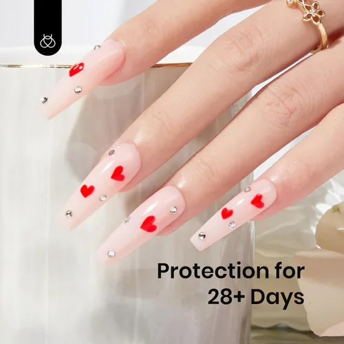 Miniatura 6 de Beetles Esmalte de uñas en gel de base de color, 1 unidad de 15 ml, base de goma neutral, de formación, tono nude, base de gel de uñas de jade