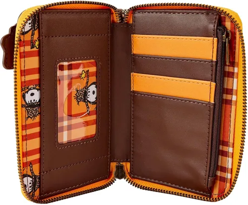 Miniatura 2 de Loungefly Peanuts Snoopy Scarecrow - Cartera con cremallera, Marrón, Cartera