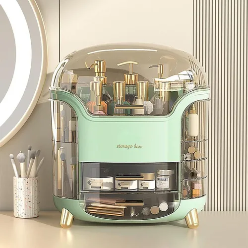 Miniatura 7 de Omeily Organizador de Maquillaje Grande Mejorado Organizador de Tocador de Encimera Organizador de Cosméticos Caja de Almacenamiento de Maquillaje