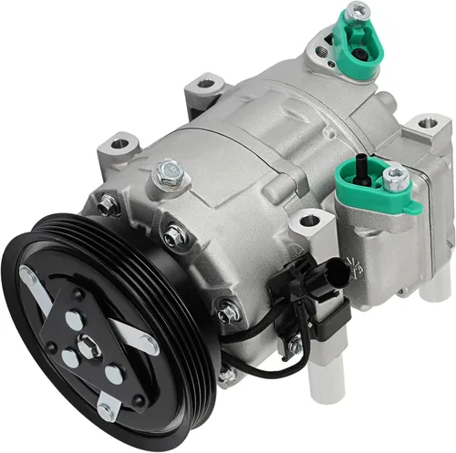 Miniatura 26 de Compresor de aire SCITOO para Audi A3 1.4L-2.0L, Q3-Q7, TT, TTS, Eos 2006-2018, 6SEU14C, Plata, Aleación de Aluminio, Polea de 10mm, Aceite PAG46