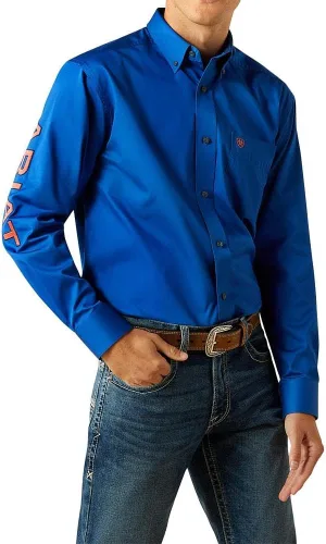 Miniatura 109 de Ariat Camisa de sarga con logotipo del equipo para hombre
