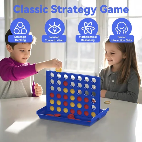 Miniatura 7 de Pup Go Juego Grande de 4 en Raya para Niños de 3 Años en Adelante para Niños, Niñas y Adolescentes, Juegos de Mesa Familiares para Interiores
