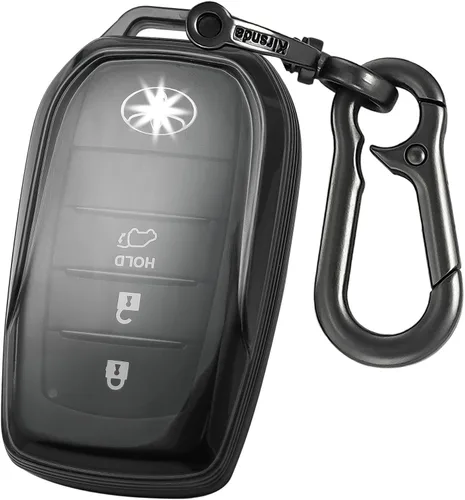 Miniatura 23 de Kirsnda Funda para llavero compatible con Toyota Camry RAV4 Highlander Avalon C-HR, Prius, Corolla, ect Accesorios para llaves remotas inteligentes