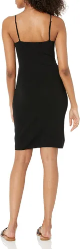 Miniatura 2 de The Drop Minivestido tipo suéter ajustado con tiras Ailyn para mujer