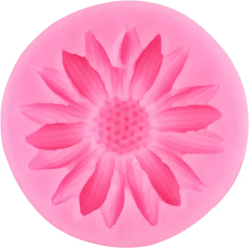 Miniatura 7 de Moldes de silicona de girasol, molde de fondant de flores para decoración de pasteles, decoración de cupcakes, pasta de caramelo de chocolate, juego