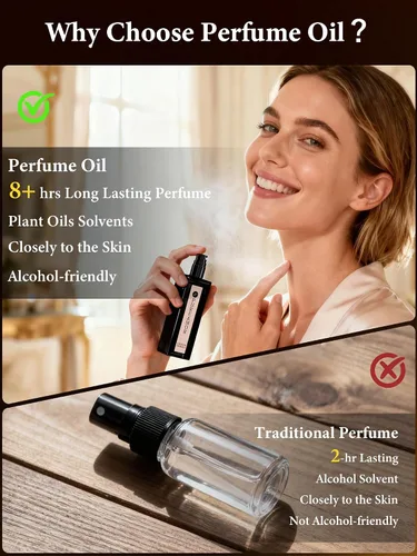 Miniatura 5 de PUREAMOR Perfume de Vainilla Ámbar para Mujeres, Fragancia con Aroma a Café con Notas Cálidas de Ámbar y Vainilla Dulce, Extrait de Parfum de Larga