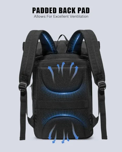 Miniatura 7 de Smasrob Mochila para cámara con funda acolchada para laptop y soporte para trípode, bolsas para cámara para fotógrafos con divisores ajustables