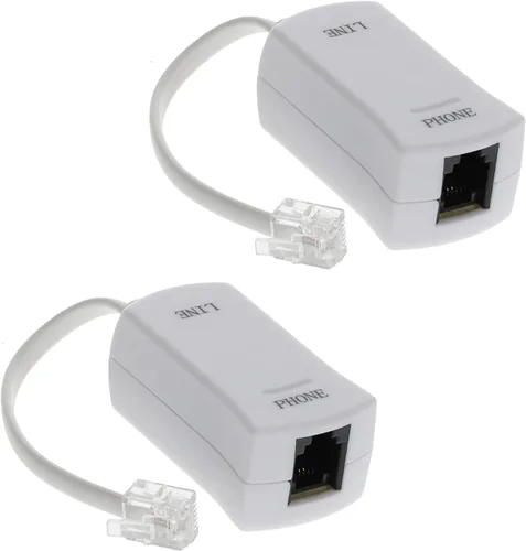 InstallerParts Filtro de teléfono DSL para módem – para eliminación de interferencias y bloqueador de ruido estático | para contestador, máquina de