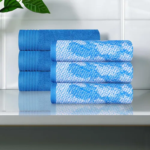 Miniatura 35 de SUPERIOR Juego de 6 toallas de algodón surtido de 6 piezas, incluye 2 toallas de baño, 2 manos, 2 toallas faciales, suaves, absorbentes, accesorios