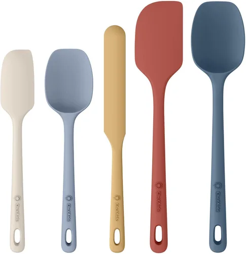 Miniatura 16 de ChefAide - Juego de 4 espátulas de silicona, espátulas de goma de grado alimenticio, con mango fuerte y agarre ergonómico, resistentes al calor