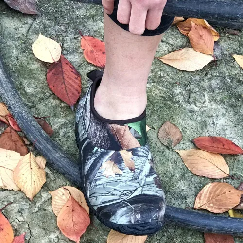 Miniatura 43 de SYLPHID Zapatos de jardín para hombre, zapatos de lluvia impermeables de neopreno para campamento, cuidado del césped, jardinería y trabajo