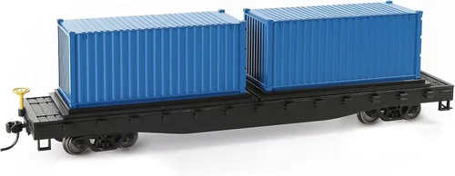 Miniatura 4 de 8 unids Mezclado Diferente 20ft Contenedor de Carga HO Escala Modelo Tren Accesorios 1:87 20 Pie Contenedor C8720