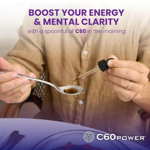 Miniatura 8 de C60 Power C60 con sabor a canela en aceite de coco orgánico MCT, bienestar natural y apoyo antioxidante para hombres y mujeres, 99.99% C60 puro