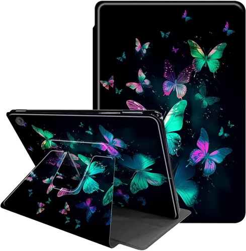 Miniatura 24 de Funda para Samsung Galaxy Tab A8 de 10.5 pulgadas 2022-360 grados giratoria multiángulo de visión protectora con apagado y encendido automático