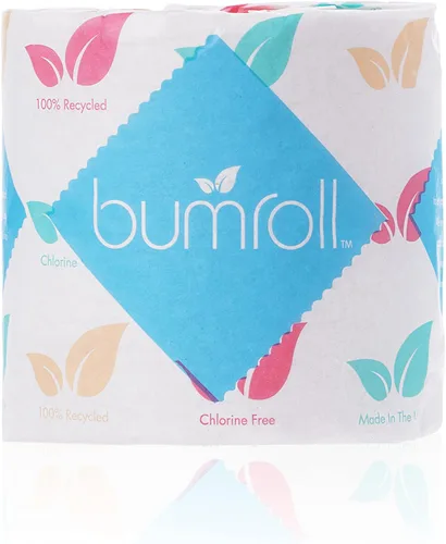 Miniatura 5 de 24 rollos de papel higiénico Bumroll reciclado y sostenible, suave, absorbente y ecológico, ideal para el hogar, la oficina y los baños, seguro