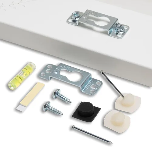 Miniatura 12 de Fletcher® Picture Perfect - Sistema para colgar sin alambre, arte de pared para colgar hasta 50 libras (1 paquete de metal)