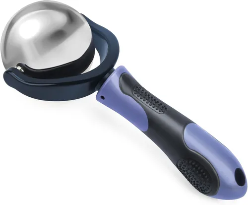 Catcan Bola de rodillo de masaje frío, alivio de terapia de frío, bola de rodillo de hielo portátil con asa, gran herramienta para el dolor de Azul