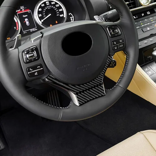 Miniatura 4 de AIRSPEED Para Lexus IS - Adhesivo decorativo para volante de fibra de carbono, marco central para Lexus IS250, IS300, IS350, 200T, 2013-2019, Para