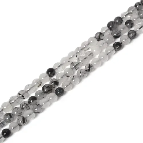 Miniatura 61 de Cuentas redondas sueltas de piedra lunar natural de 0.157 in de 16 pulgadas para hacer joyas