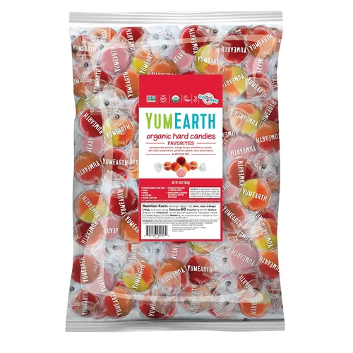 Miniatura 14 de YumEarth Gotas de frutas orgánicas, caramelos duros naturales con sabor variado, dulces de frutas para niños, aptos para alérgicos, sin OMG, sin