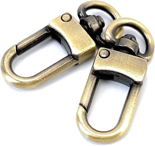 Miniatura 12 de 10 ganchos giratorios estilo arco, cierre de pinza de langosta, ganchos a presión, clips de gatillo para proyectos de costura y manualidades