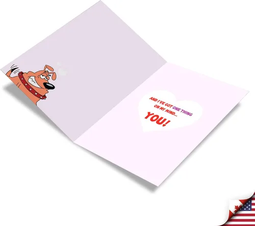 Miniatura 2 de NobleWorks - Tarjeta de felicitación de amor para el día de San Valentín con sobre de 5 x 7 pulgadas (1 tarjeta) día festivo, Boning 2164