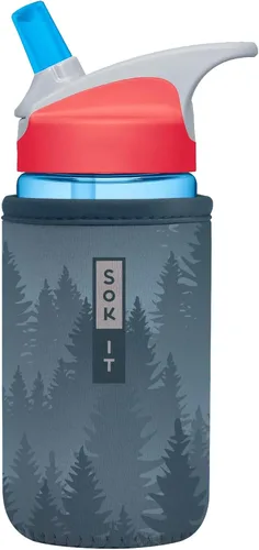 Miniatura 83 de Sok It BotlSok Funda para botella de agua con cubierta de neopreno aislante (Floral abstracto, se ajusta a CamelBak o Nalgene de 12 onzas)