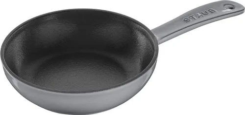 Miniatura 9 de staub Skillet 40501-146 - Sartén de cereza de 6.3 pulgadas (6.3 in), fundición esmaltada, hierro, compatible con inducción, producto auténtico Rojo