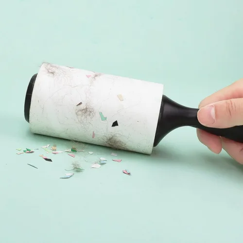 Miniatura 5 de Recambios de rodillo de pelusa de 4 pulgadas solo para Scotch Brite - Rodillo de pelusa para recogida de pelo de mascotas, extra pegajoso, 90 hojas