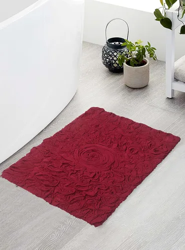 Miniatura 122 de Home Weavers Bell Flower Collection - Tapetes de baño copetudos 100 % algodón, extrasuaves y absorbentes, antideslizantes, lavables a máquina, lino
