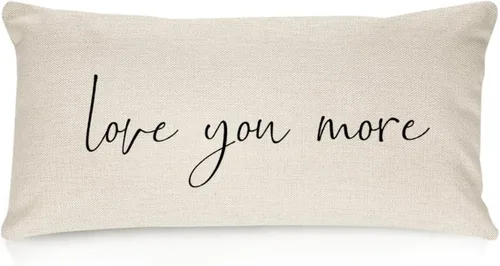Miniatura 18 de Better When We are Together - Fundas de almohada lumbar de 12 x 20 pulgadas con citas divertidas de algodón y lino para sofá, decoración de sala
