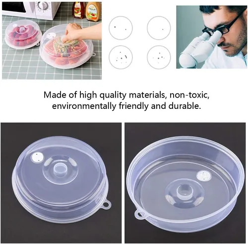 Miniatura 7 de Cubierta lavable para placa de microondas, tapa de placa de microondas, silicona para accesorios de horno de microondas, tapas de utensilios