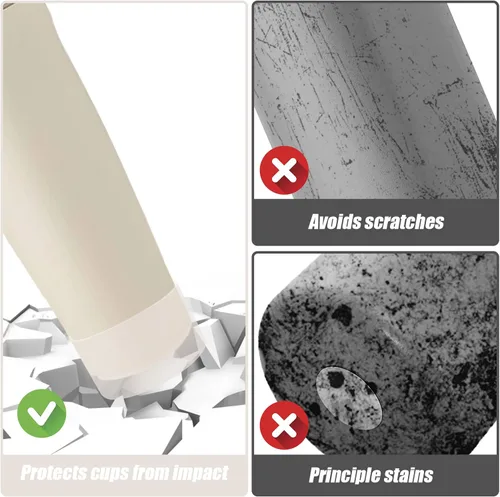 Miniatura 3 de Mity rain 2 piezas de botas protectoras de silicona para botellas y vasos FreeSip Sway de Owala de 30 oz y 40 oz - Accesorios para owala, mejora