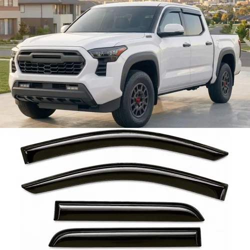 Miniatura 34 de Protectores de lluvia adhesivos 2017-2022 para Honda CR-V Viseras deflectoras de ventana lateral LX EX EX-L Touring 3D onduladas estilo JDM CRV