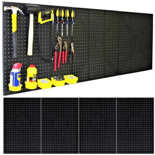 Miniatura 7 de WallPeg Paneles de tablero de clavijas fabricados en Estados Unidos para organización de garaje, kit de almacenamiento de pared (PB-2 B) (2) ea