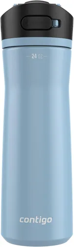 Miniatura 26 de Contigo Ashland 2.0 - Botella de agua a prueba de fugas con bloqueo de tapa y popote inclinado, apta para lavavajillas, tapa intercambiable, 24 Azul