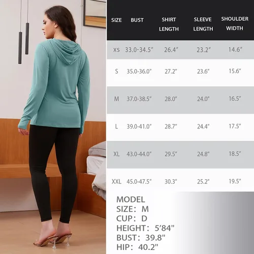 Miniatura 187 de GINKANA Sudadera con capucha para mujer, manga larga, lactancia materna, ropa casual