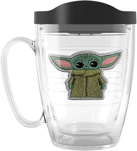 Miniatura 14 de Tervis Star Wars - Vaso aislado de doble pared Grogu hecho en Estados Unidos mantiene las bebidas frías y calientes, 10 onzas, ondulado, clásico