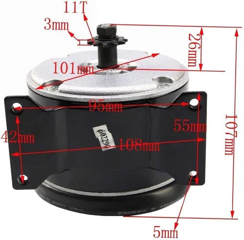 Miniatura 2 de TDPRO JCMOTO 24 V 250 W cepillado velocidad motor y controlador conjunto para scooter eléctrico Go Kart bicicleta e bicicleta triciclo ciclomotor